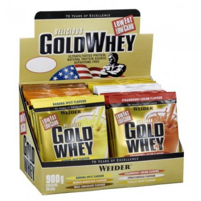 Weider - Gold Whey Protein / 30 pak